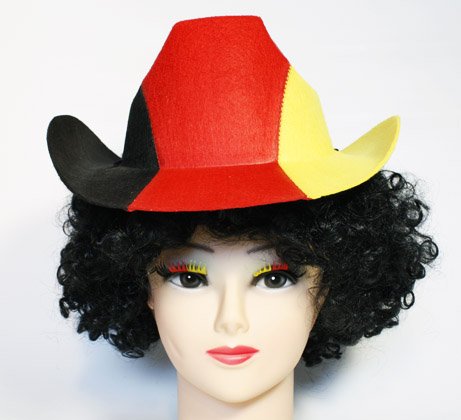 Fan Hut Cowboy Cowboyhut in Deutschlandsfarben Deutschland Fußball EM 2012