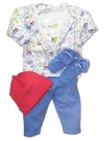 Little Boats Outfit #1 - Multi-colored - 6-12 Mths