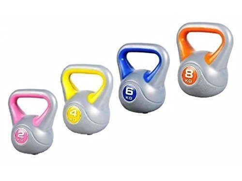 Vinyl Kettlebell Set 2kg-4kg-6kg-8kg Vinyl Kettlebell set- Set of 4 Kettelbells Vinyl Kettlebell Set 2kg-4kg-6kg-8kg Vinyl Kettlebell set- Set of 4 Kettelbells