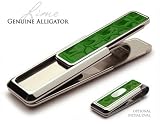 New! M-Clip Rodeo Money Clip - Lime Alligator