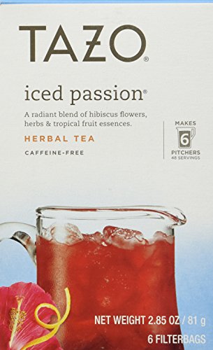 Tazo Iced Tea Bags, Passion Tea, 6 ea