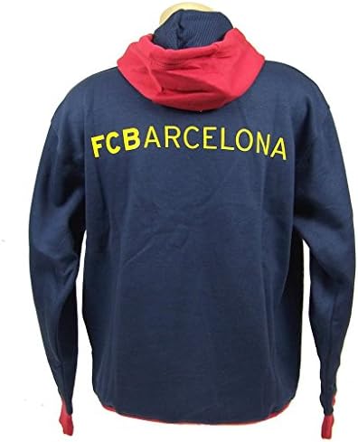 FC Barcelona Official SOCCER Small Pullover Fleece Hooded Sweatshirt