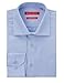 Gino Valentino Men's Dress Shirt Pure Cotton Spread Collar Barrel Cuff