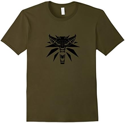 Men's Witcher Style  T-Shirt Small Olive