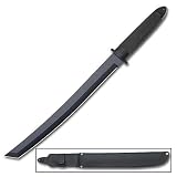 Long Black Warrior Tanto w/ Leather Sheath