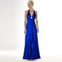 Satin Evening Dress - Bridal, Wedding, Party, Prom Dress, Formal Gown by Sean Collection (448) Sapphire