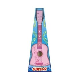 Childrens Wooden Pink Guitar