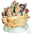 DISNEY HARMONY KINGDOM OFF TO NEVERLAND FIGURINE