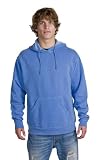 Pigment-Dyed Pullover Hooded Sweatshirt