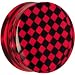 30mm Red And Black Checker Inlayed Saddle Plug