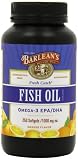 Barleans Organic Oils Fresh Catch Fish Oil, Orange Flavor,  250-Softgels / 1000 mg each