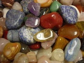 2 Lbs Xlg Brazilian Tumbled Polished Natural Stones Assorted Mix (1.5"-2.0", Varied)