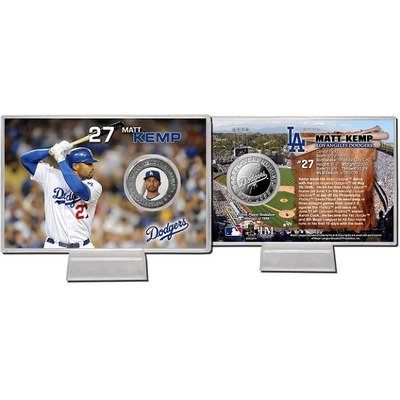 Matt Kemp Los Angeles Dodgers Silver Coin Card