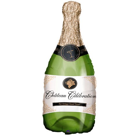 Champagne Bottle Mini Shape Balloon (1 ct)