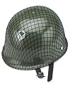 Kid Plastic Green Net ARMY HELMET Hat Military Costume