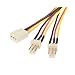 Startech 12 inch TX3 Fan Power Splitter Cable