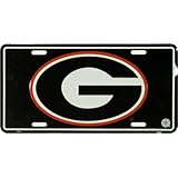 University of Georgia Black NCAA Tin License Plate
