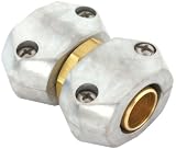 12 Pack Gilmour 01HMZ 5/8" to 3/4" Hose Repair Mender / Union - Zinc and Brass