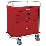Harloff Classic Line 4-drawer Short Emergency Cart Standard Package