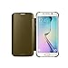 Galaxy S6 Edge Case, Huijukon™ Elegant Mirror Flip Smart Leather Case Cover(Hyperbolic mirror) for Samsung Galaxy S6 Edge(2015)