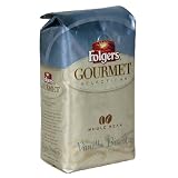 Folgers Gourmet Selections Whole Bean Coffee, Vanilla Biscotti, 12-Ounce Bags (Pack of 3)