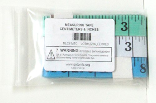 Six Foot Measuring Tape Centimeter and Inches, (Qty 3)