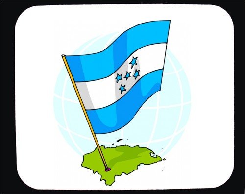 Mouse Pad with international, Honduras, country