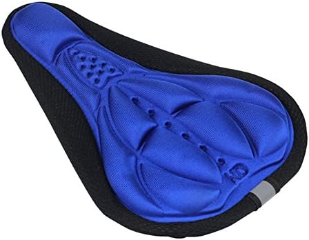 Ziopp Cycling Bike 3D Silicone Gel Pad Seat Saddle Cover Soft Cushion (Blue)