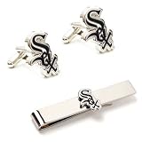 Chicago White Sox Cufflinks and Tie Bar Gift Set
