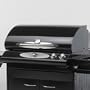 36" Cook Number Black Porcelain Gas Grill Head