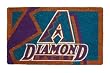 Arizona Diamondbacks Bleached Welcome Mat (Doormat) 18"x30"Welcome Mat Bleached-Arizona Diamondbacks - MLB Baseball Fan Shop Sports Team Merchandise