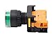 Alpinetech LXG-22 Green 22mm 1NO Momentary Push Button Switch 110V LED Illuminated
