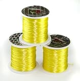 Yellow Elastic Beading Cord 30m