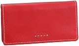Fossil Wallet - Pop Stitch Checkbook Cover (Color: Red)