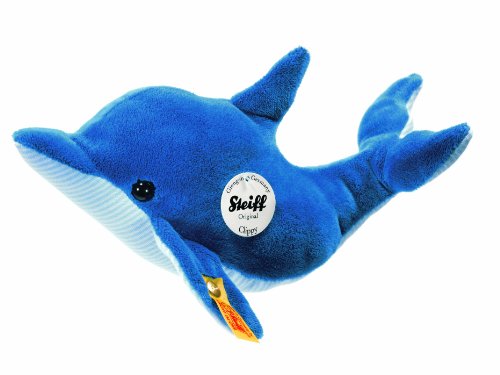 Steiff 063442 - Clippy Delphin 20 cm, blau