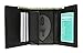 Genuine Leather Trifold Badge Holder Wallet Black, Police Badge Holder