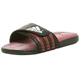 adidas Mens Santiossage Sandal,Black/Red/White,11 M