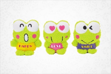 Keroppi Mascot Plush Set of 3: Star