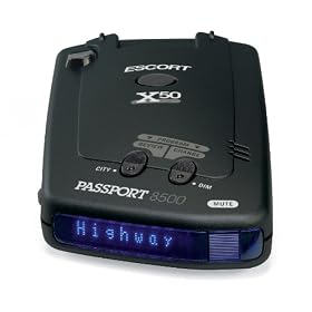 Escort 80-000085-15 Passport 8500X50 Black Radar Detector, Blue Display