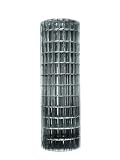 Garden Zone 432425 1" x 2" Mesh 14-Gauge Galvanized Wire Fence, 24" x 25'