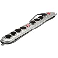Unitec 44148 Silver - Line Steckdosenleiste 2x 4-fach mit Schalter