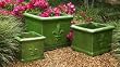 Set of Three Square Planters