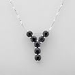 Necklace With 2.52ctw Genuine Sapphires Beautifully Designed in 925 Sterling silver Length 16in