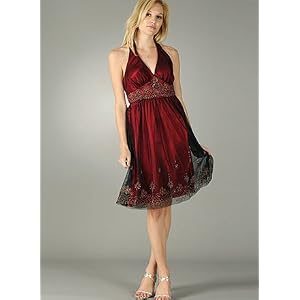 Floral Sequin Halter Formal for Bridesmaid Formal Prom