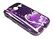 For Tracfone Samsung Galaxy Ace Style S765C SM-G310 Hard Phone Cover Case + Happy Face Phone Dust Plug (Purple Ribbon Heart)