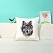 Yoler Art Decorative Throw Pillow Cases Square 1818 Inch Pillow Covers Home Decor Sofa Cushion Wolf Animal Pillowcases