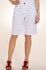 Per Una Pure Cotton Spotted Havana Shorts [T62-4623I-S]