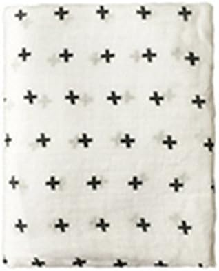 Wingkids Originals Baby Summer Swaddling Blanket Organic Large Size 1 Pack Light fabric Swaddle Blanket Soft Nursery Blanket Gift Baby Bed Sheet Multi Use Receiving Blanket 47"x47" (Plus Sign)
