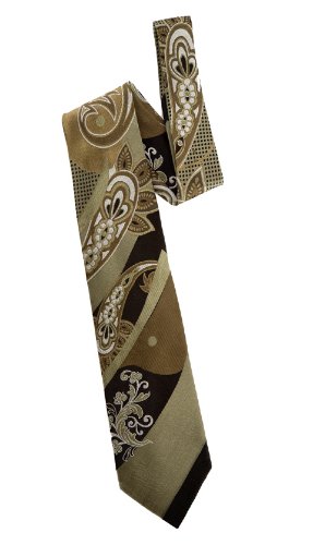 Profusion Woven Tie in olive, black