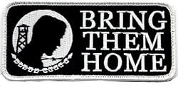 POW MIA Bring Them Home Embroidered Patch Iron-On Military Prisoner of War Emblem
